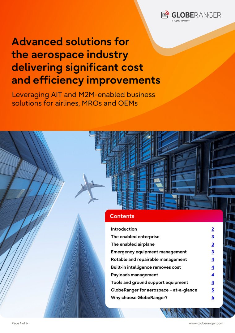 Cover of Aerospace, solutions for airlines, MROs and OEMs